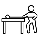 Snooker Player Cue Shot icon