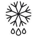 Snowflake droplets 3 icon