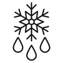 Snowflake droplets 4 icon