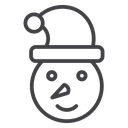 Snowman head icon
