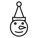 Snowman head icon