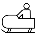 Snowmobile sport icon