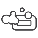Soap cleaning icon