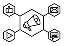 Social Campaign Megaphone Network icon
