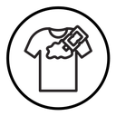 Softener clothes dirt icon
