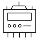 Solar charge controller icon