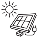 Solar energy icon