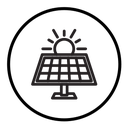 Solar energy icon