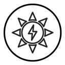 Solar energy icon