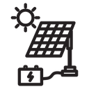 Solar energy icon