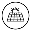 Solar energy icon