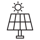 Solar panel icon