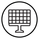 Solar panel icon