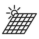 Solar panel icon