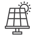 Solar panel icon