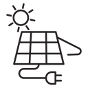 Solar panel 2 icon