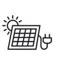 Solar panel 3 icon