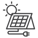Solar panel 4 icon