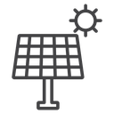 Solar Panel Sun icon