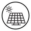 Solar panel icon