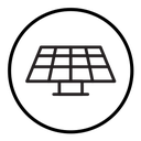Solar panels icon