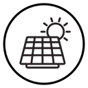 Solar panels icon