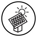 Solar panels icon