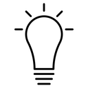 Solution lamp icon