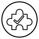 Solution, solve icon