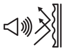Soundproof black outline icon