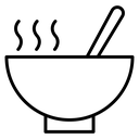Soup Black Outline icon