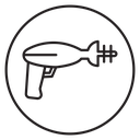 Space gun icon