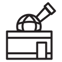 Space observatory icon