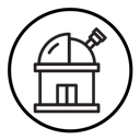 Space observatory icon
