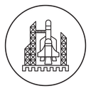 Spacecraft launch icon