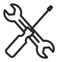 Spanner & screwdriver icon
