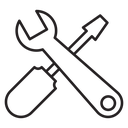 Spanner & screwdriver icon