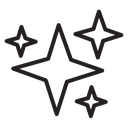 Sparkles shine icon