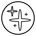 Sparkles shine icon