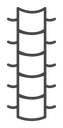 Spinal Column Vertebrae Stack icon