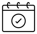 Spiral Calendar Check icon