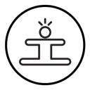 Split legs exercise icon
