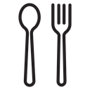 Spoon and fork icon