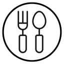 Spoon and fork icon