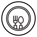 Spoon and fork icon