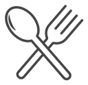 Spoon and fork icon