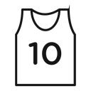 Sports jersey shirt icon