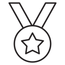 Sports medal icon
