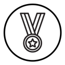 Sports medal icon