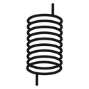 Spring Black Outline icon